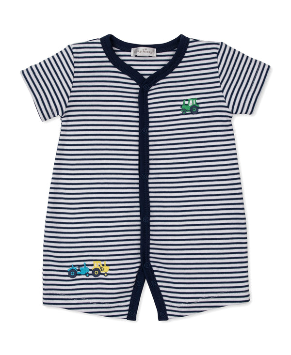 Trusty Tractors Stripe Playsuit