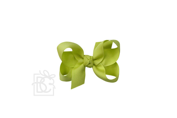Grosgrain Bow On Clip- Kiwi