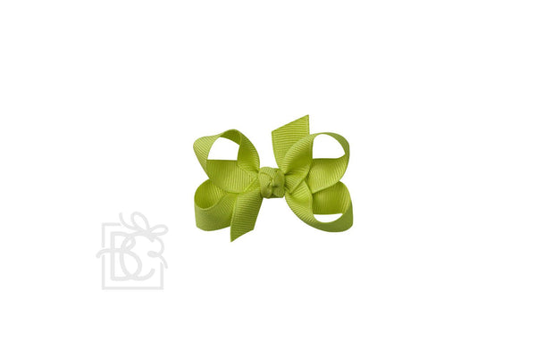 Grosgrain Bow On Clip- Kiwi
