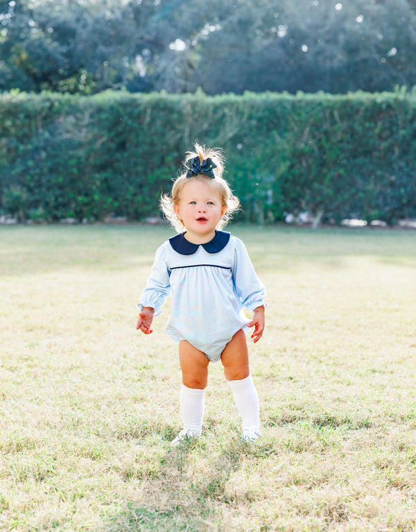 Katherine Bubble- Light Blue Stripe/Navy