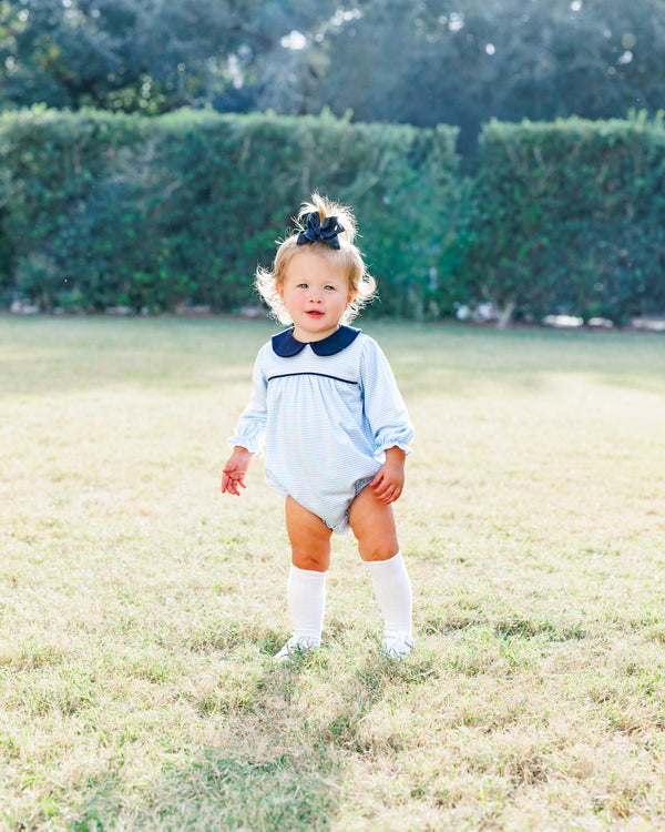 Katherine Bubble- Light Blue Stripe/Navy