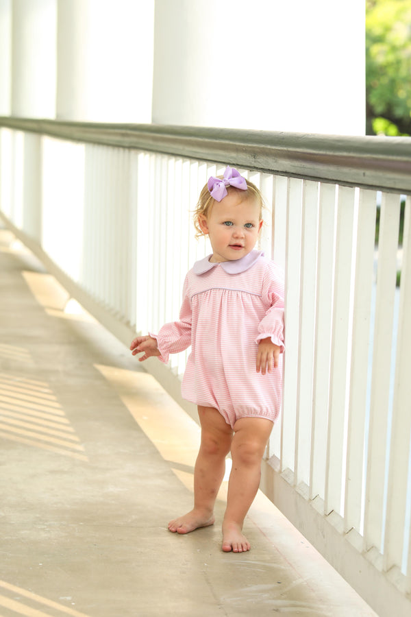 Katherine Bubble- Light Pink Stripe/Lavender