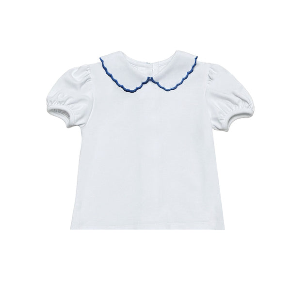 Kendall Collar Blouse- Navy