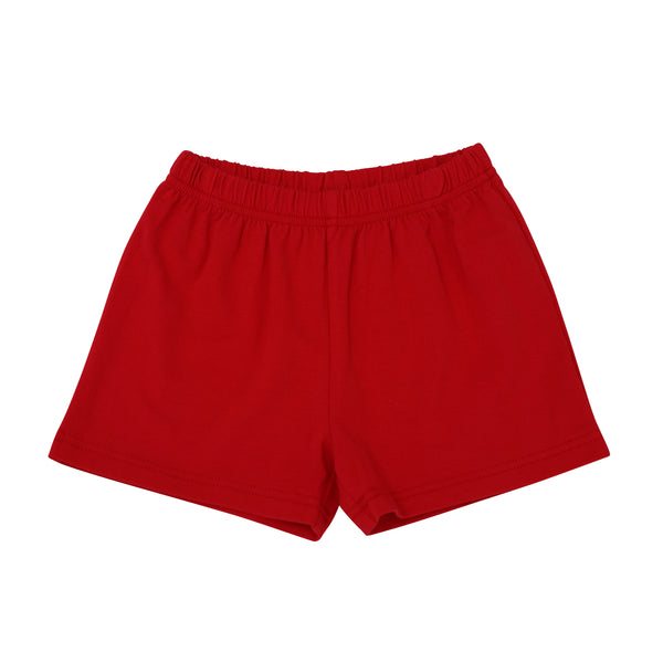 Knit Shorts- Red