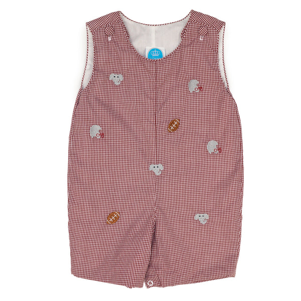 Elliott Jon Jon- All Over Embroidery Crimson Elephants