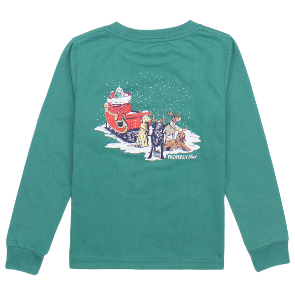 Sleigh Dogs LS- Teal