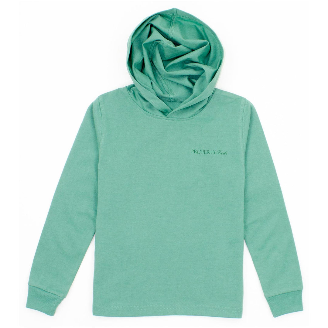 Properly Tied Boys Bay Pullover - Hunter Green main image 1