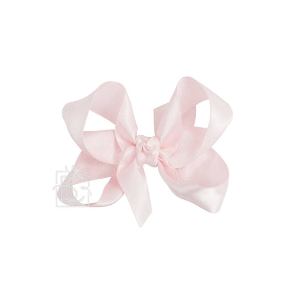 Satin Knot Bow- Light Pink (3.5")
