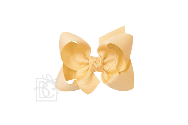 Grosgrain Bow On Clip- Lemonade