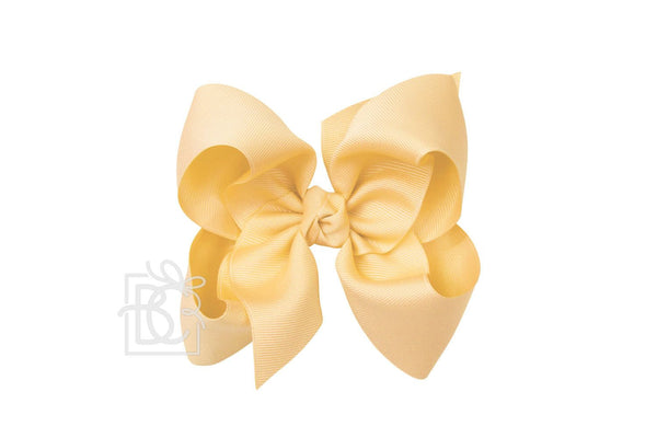 Grosgrain Bow On Clip- Lemonade