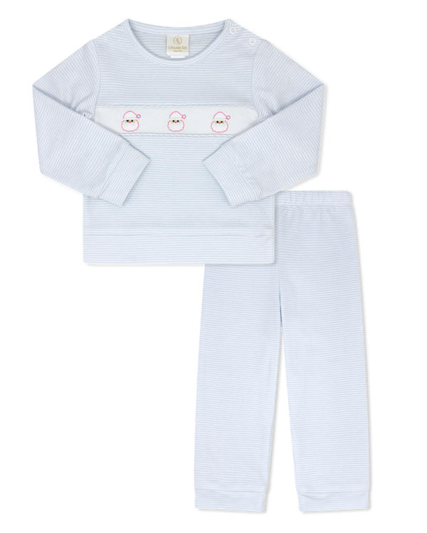Lagniappe Play Set- Louisville Light Blue Ministripe- Santa