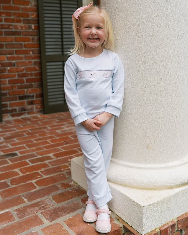 Lagniappe Play Set- Louisville Light Blue Ministripe- Santa