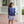 Laura Ruffle Pullover- Navy