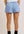 Waist Tie Check Shorts- Blue
