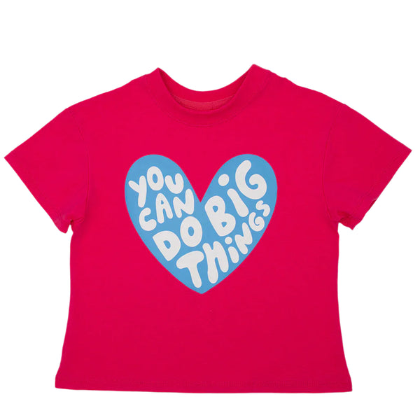 Big Things Boxy T- Hot Pink