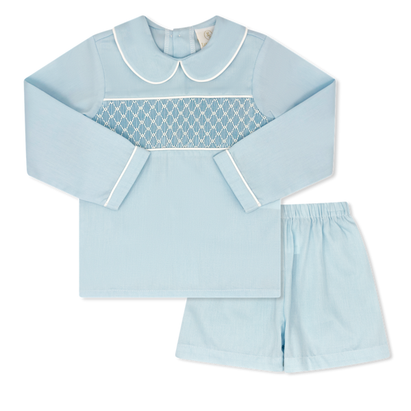 Liam Short Set- Birmingham Blue Pique