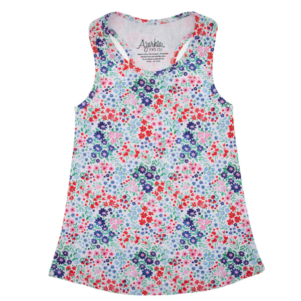 Liberty Flower Racer Back Tank