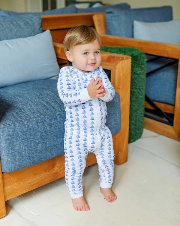 Parker Zipper Pajama- Sailing Away