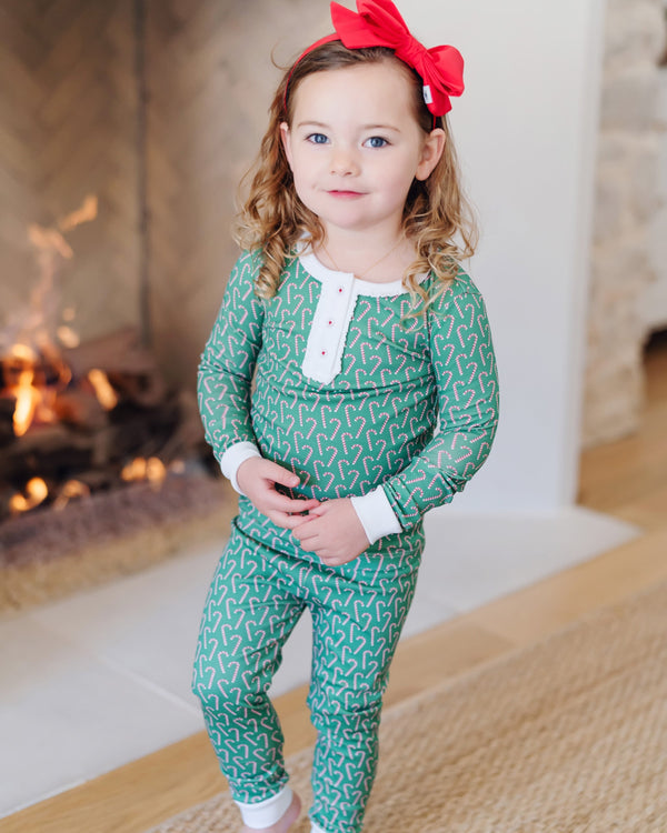 Alden Pajama Pant Set- Candy Cane Lane
