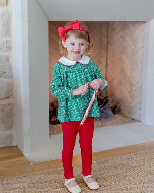 Morgan Set Legging Set- Candy Cane Lane