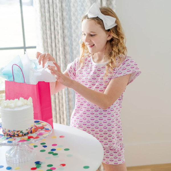 Emery Short Set- Birthday Cake Pink