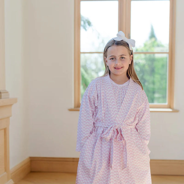Gwen Spa Wrap- Pretty Pink Bows