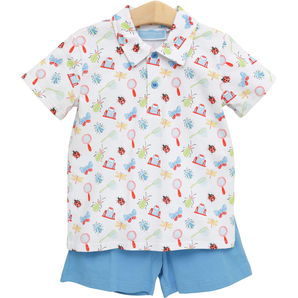 Little Explorers Polo Short Set
