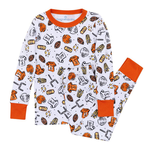 Future Draft Picks Long Pajamas Orange/White