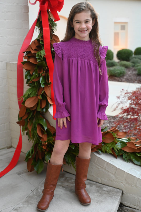 Lottie Dress- Magenta