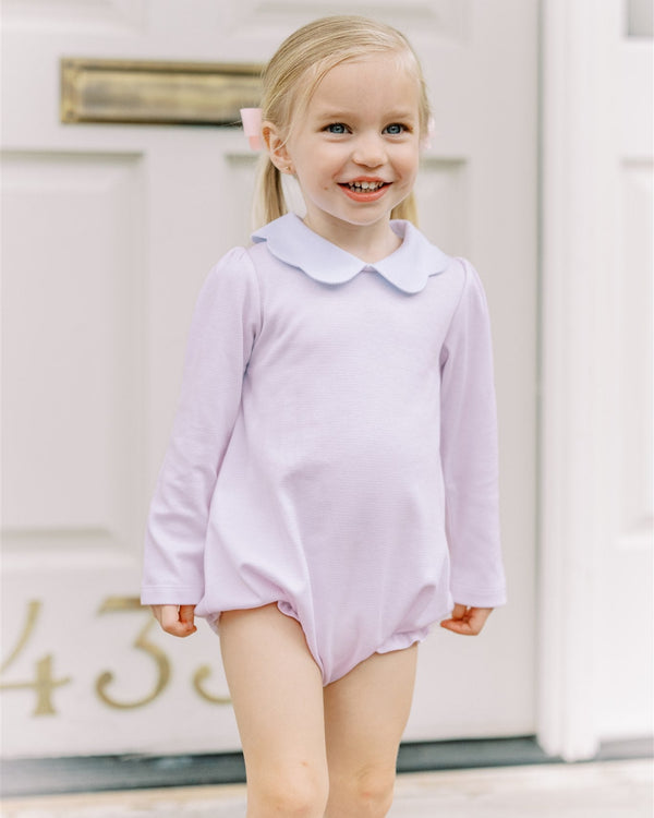 Light Pink/Blue Stripe Girl Bubble