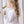 Light Pink/Blue Stripe A-Line Scallop Dress