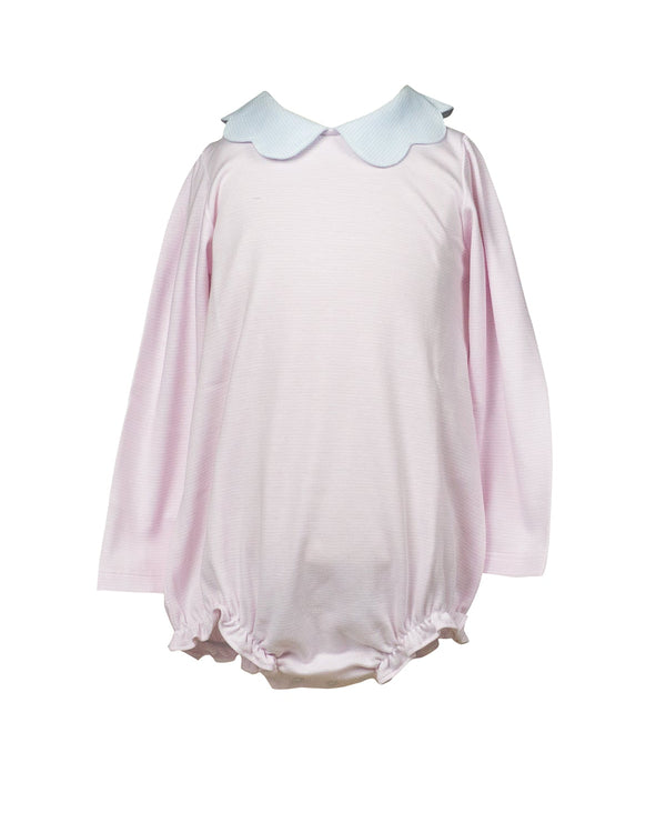 Light Pink/Blue Stripe Girl Bubble