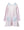 Light Pink/Blue Stripe A-Line Scallop Dress