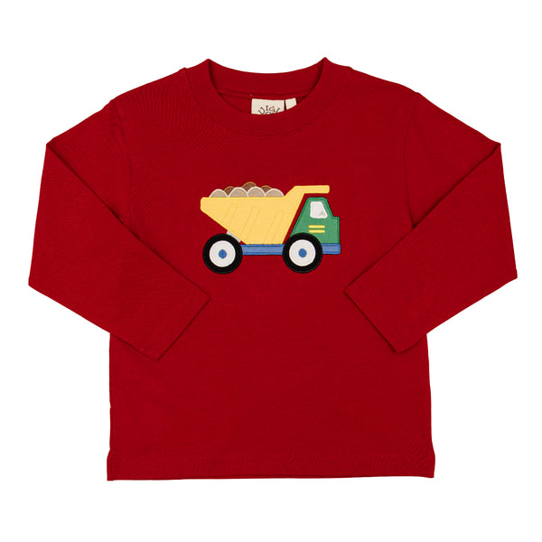 Dump Truck LS Shirt- Red