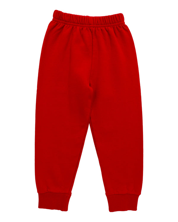 Fleece Sweatpants- Deep Red