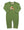 Turkey LS Romper- Peapod Green