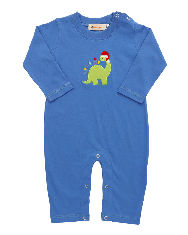 Christmas Dino LS Romper