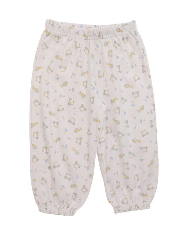 Bloomer Pants- Golf Print Blue