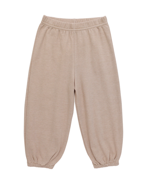 Bloomer Pants- Sand/White Stripe