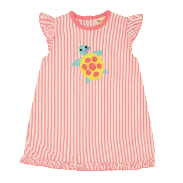 Turtle Flutter Sleeve Dress