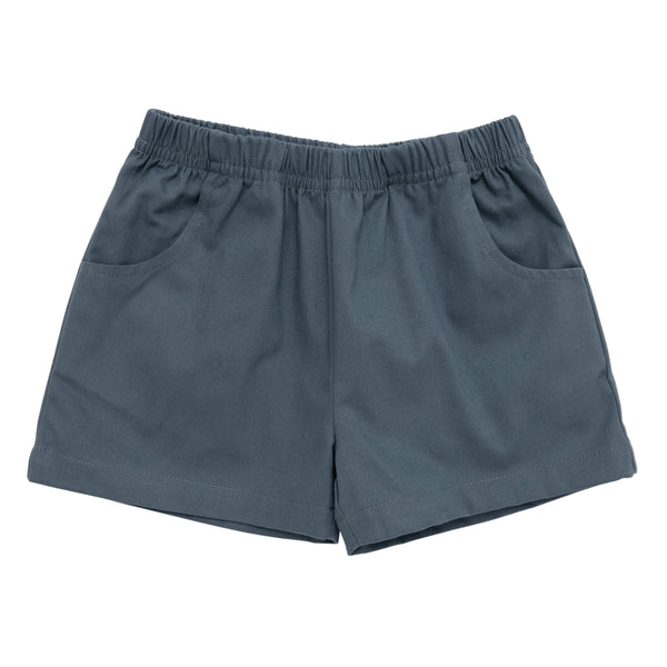Medium Steel Blue Twill Shorts