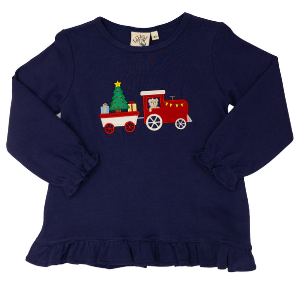 Christmas Train LS Blouse