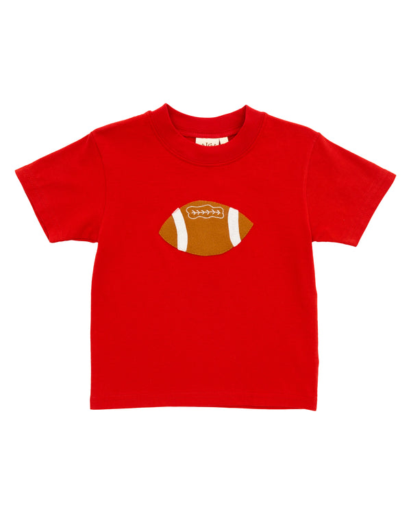 Football T-Shirt- Deep Red