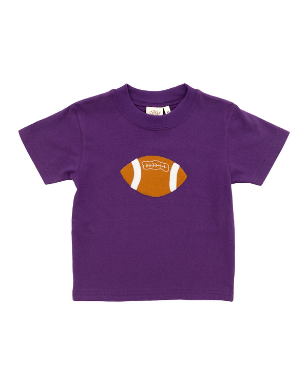 Football T-Shirt- Dark Purple