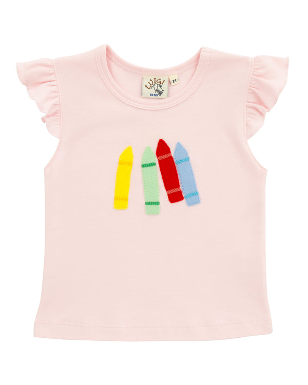 Crayon Crew Ruffle Blouse