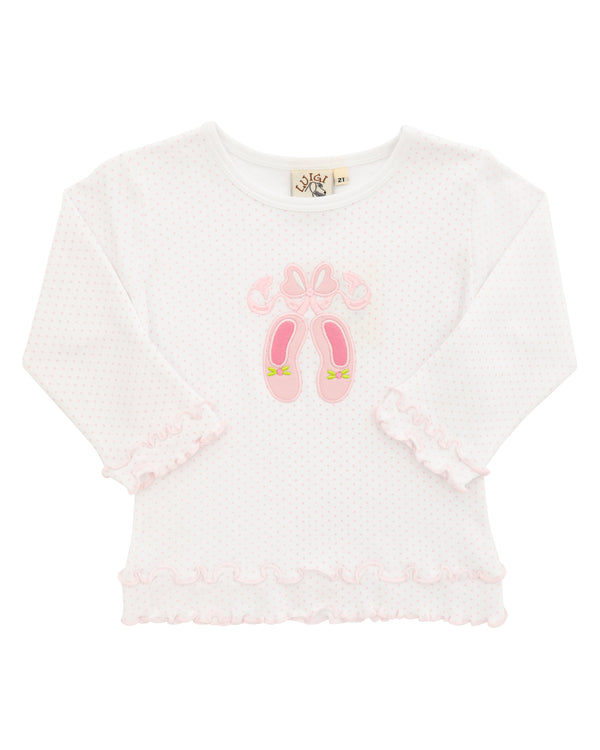 Bow & Toe Ruffle Blouse