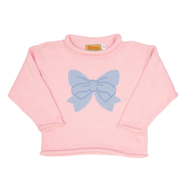 Bow Sweater- Light Pink