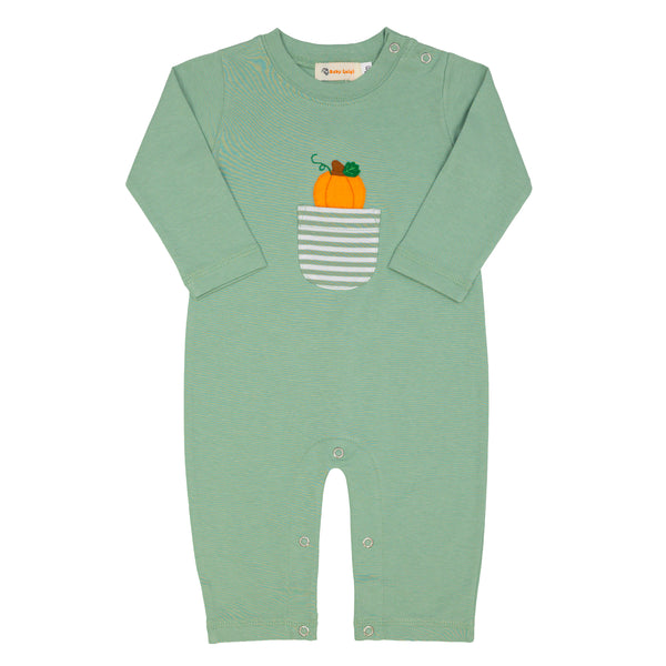 Pumpkin Pocket LS Romper