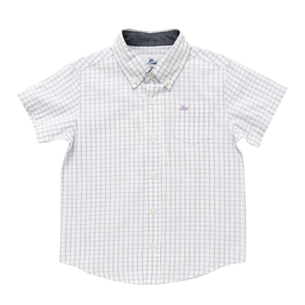 SS Dress Shirt- Lavender/White
