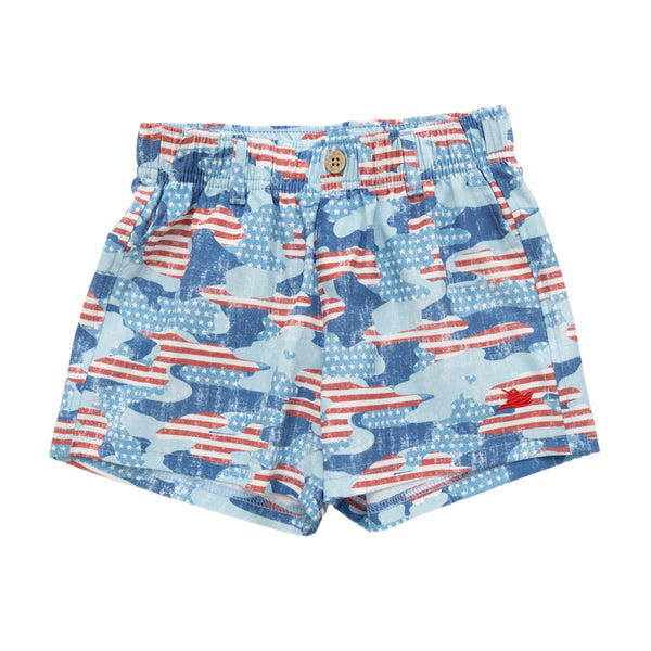 Performance Play Shorts- USA Camo